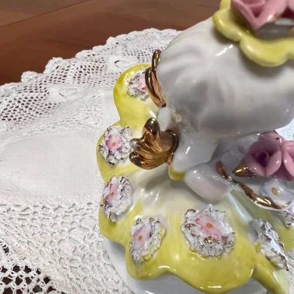 Vintage Lefton China Figurine, Lefton SATURDAYS CHILD DOLL, Birthday Doll Gift - Picture 2 of 10